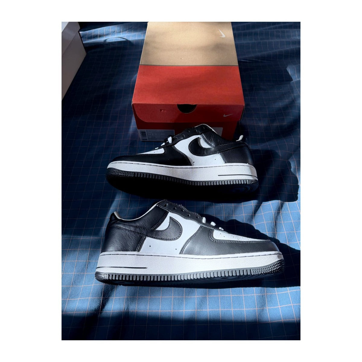 Nike Air Force 1 Low x Terror Squad "Blackout" featuring a smooth black and white leather