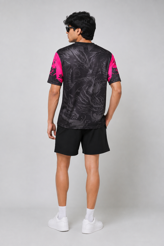 FC Barcelona Black Pink Dragon Edition Special Jersey